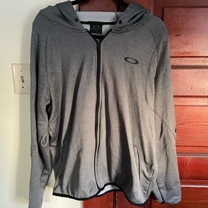 Men’s Large Gray Oakley Zip-Up Hoodie